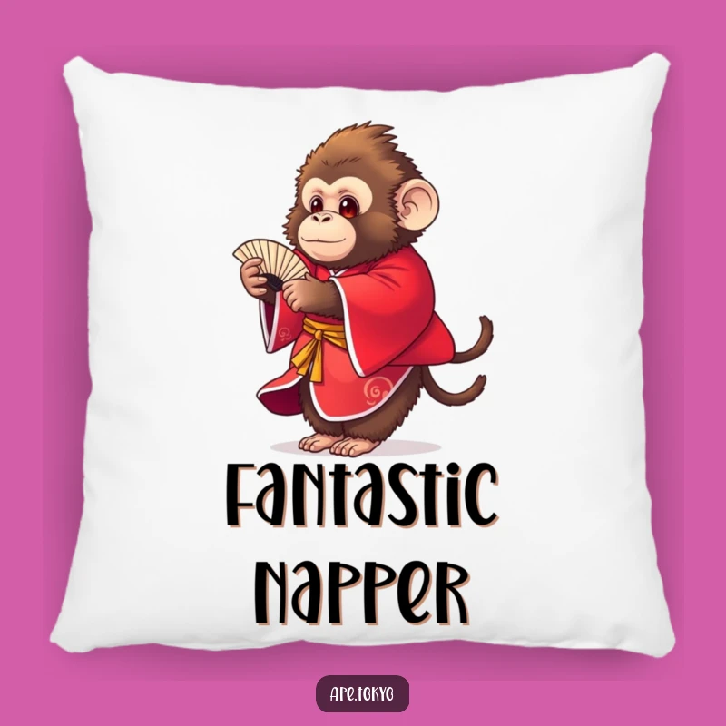 Funny Fluffy Ape Fan Dance Pillow: Snuggle Up with Comedic Charm