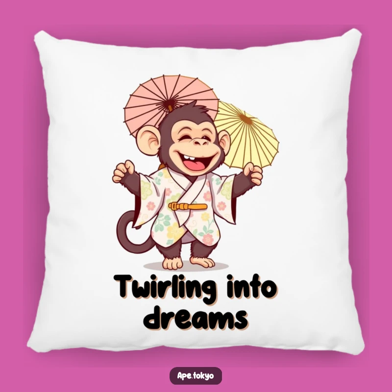 Funny Jolly Ape Parasol Pillow: Snuggle with Festive Joy