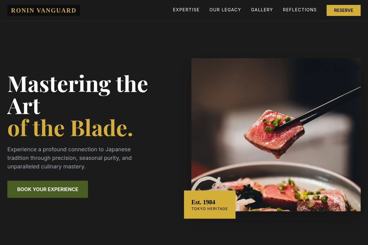Sleek Japanese Food