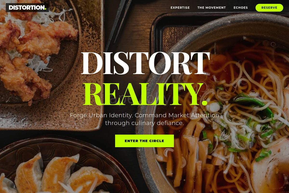 Distortion Japanese Food