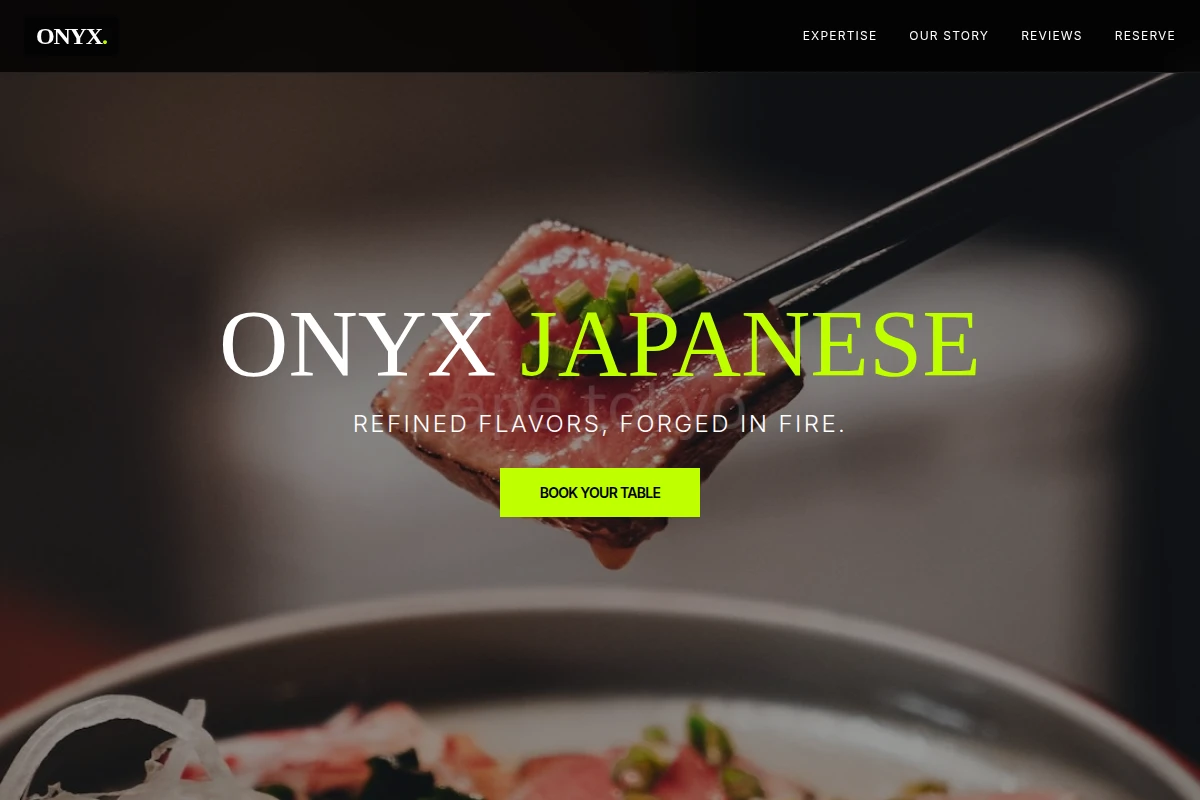 Onyx Japanese Food