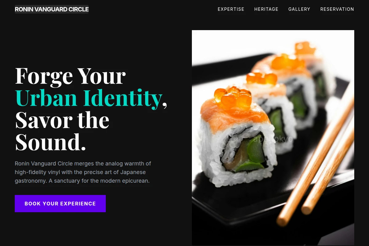 Vinyl Japanese Food