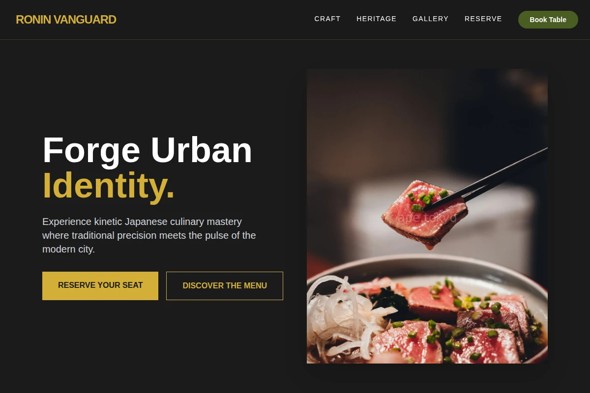 Kinetic Japanese Food