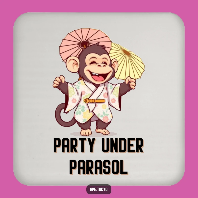 Funny Jolly Ape Parasol Coasters: Protect Surfaces with Flair