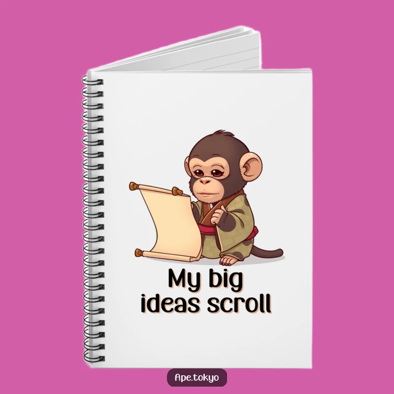 Funny Curious Ape Kimono Notebook: Humor for Your Ideas & Notes