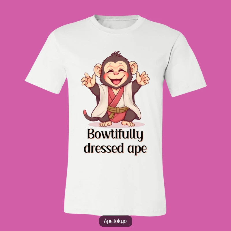 Funny Joyful Ape Kimono Tee: Express Your Playful Spirit with Humor